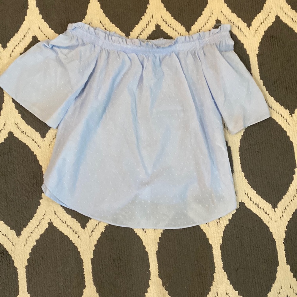 Light Blue Off The Shoulder: Size 10 H&M
